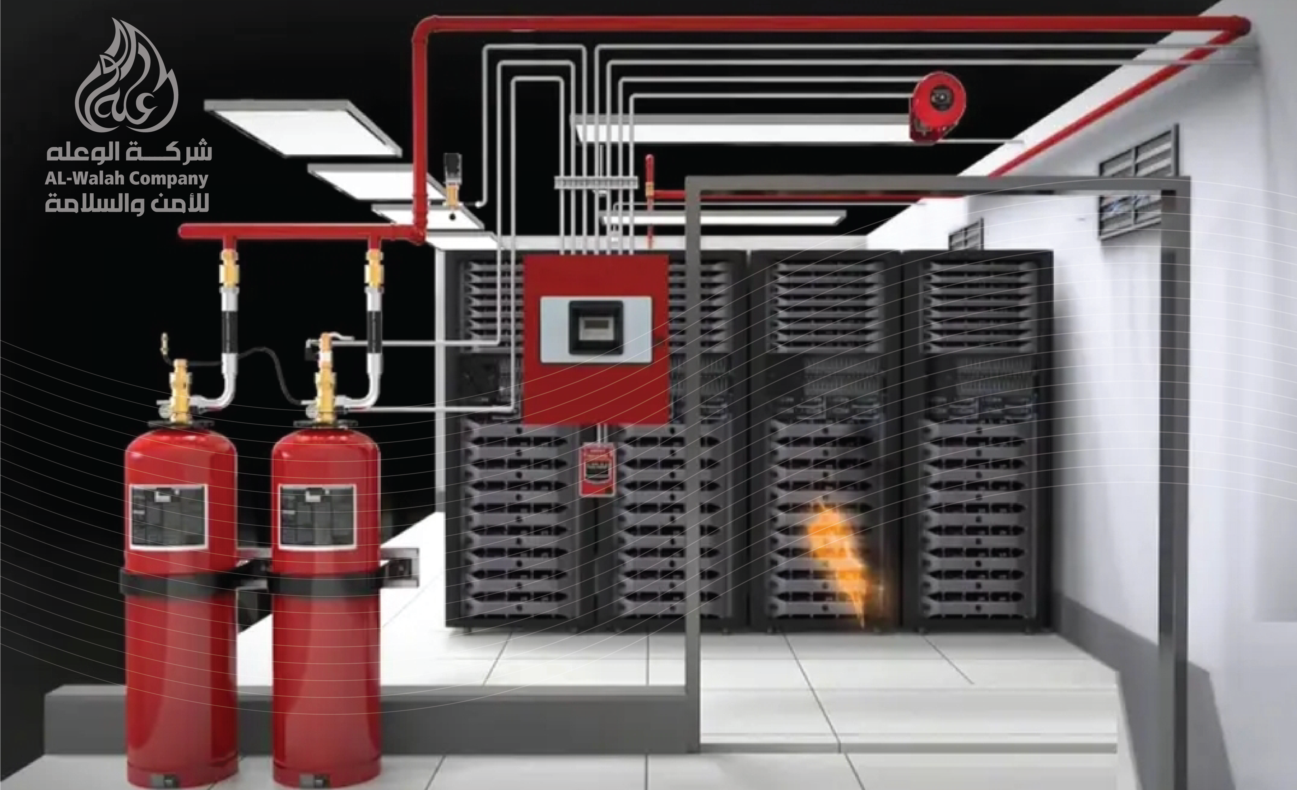 نظمة إطفاء الحريق بغاز CO₂ – المميزات وآلية العمل والتطبيقات